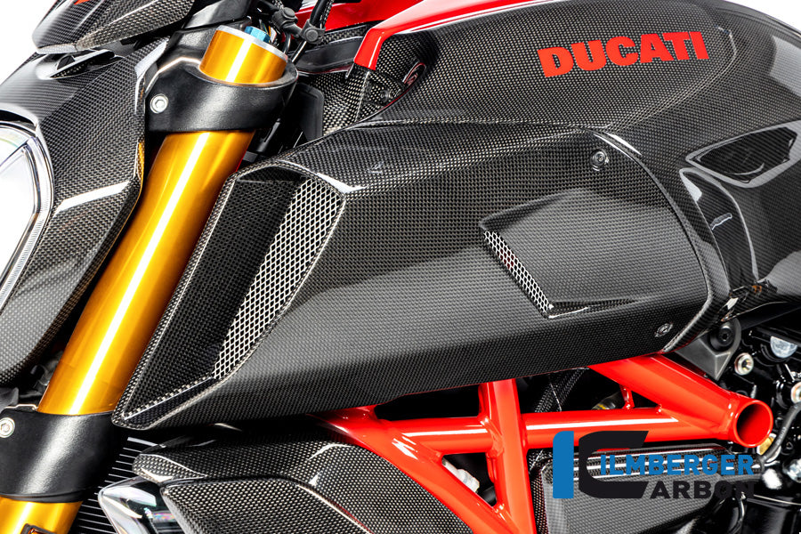 Ilmberger Carbon Fiber LEFT Air Intake Cover - Ducati Diavel 1260 / Diavel 1260 S 2019-2022