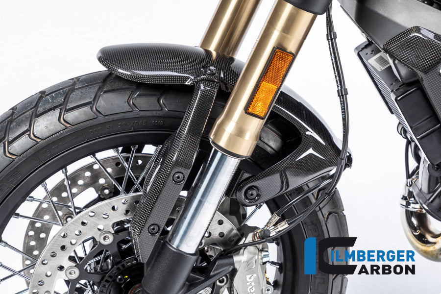 Ilmberger Carbon Fiber Front Fender Side Supports - Ducati Scrambler 1100 / Scrambler 1100 Special 2018-2024