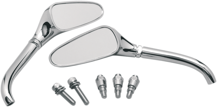PRO-ONE PERF.MFG. Pro-Mini Chrome Mirror - Mirror / Pro-Mini / Side View / Diamond / Chrome / Each 103140