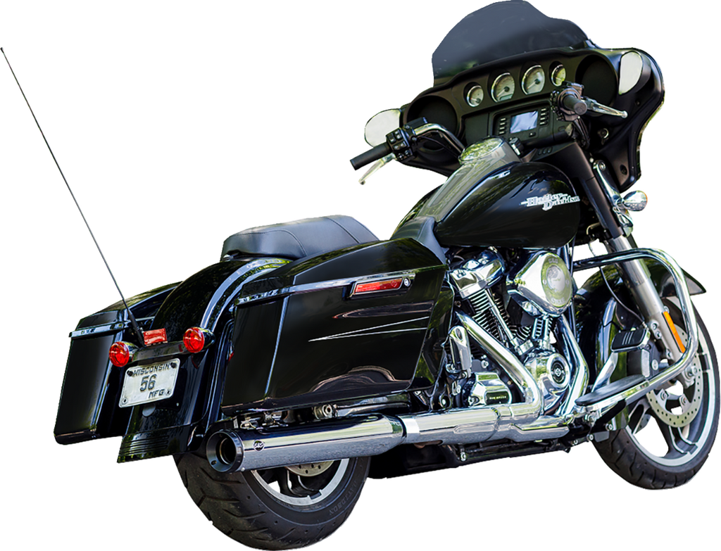 2-into-1 Swindler Exhaust Conversion Kit - 4" - Chrome - M8 Touring