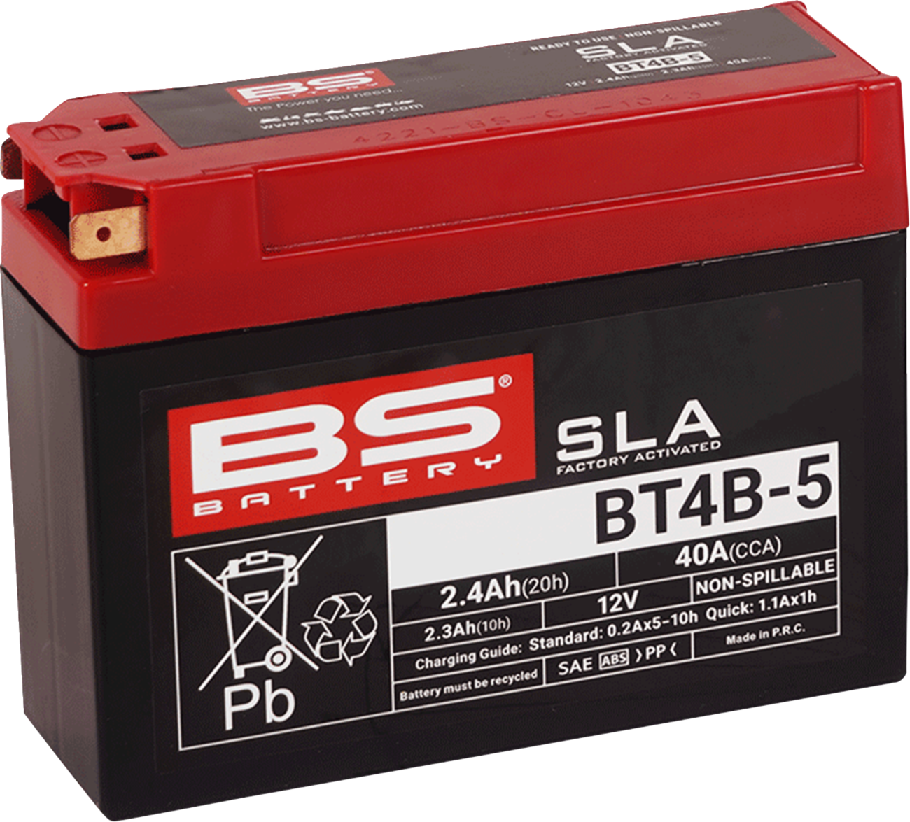 BS BATTERY SLA Factory- Activated AGM Maintenance-Free Battery