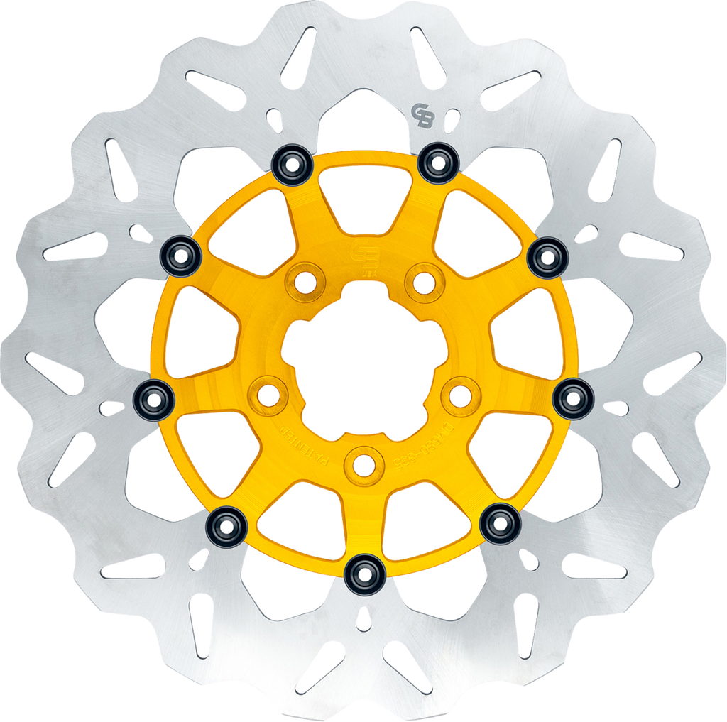 GBRAKES Wave® Brake Rotors - Brake Rotor / Rear / Gold 1710-4945