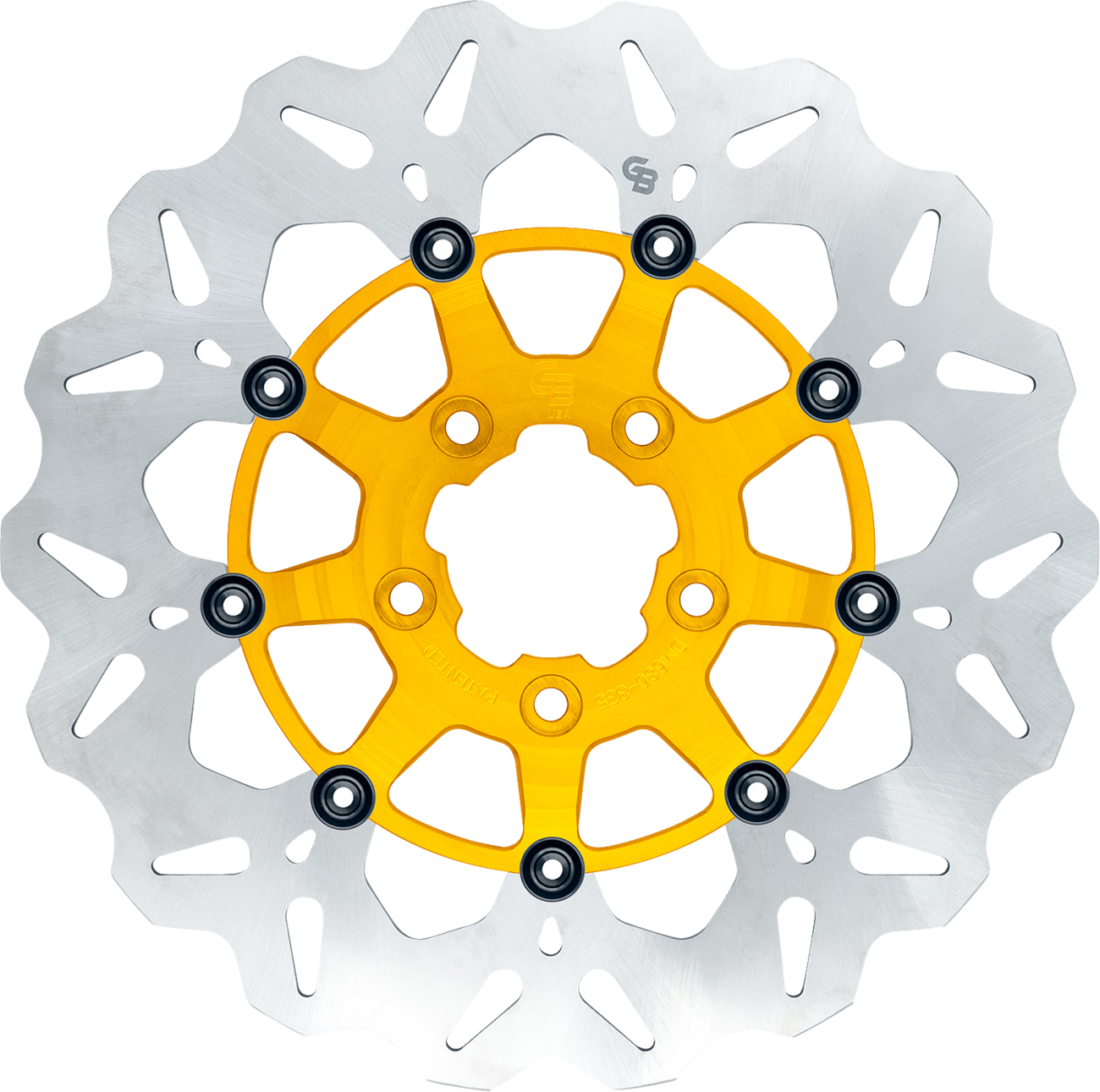 GBRAKES Wave® Brake Rotors - Brake Rotor / Rear / Gold 1710-4945