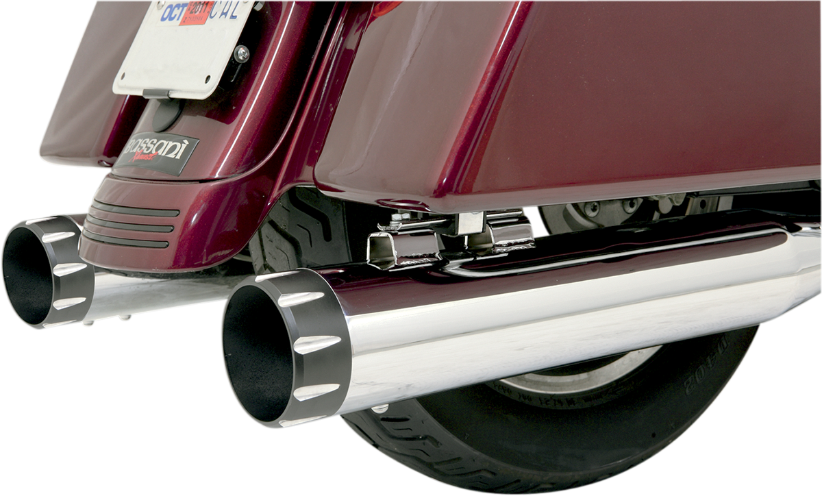 BASSANI XHAUST Optional B1-Syle Quick-Change End Cap — Fluted/Straight-Cut