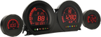 KOSO NORTH AMERICA HD-03L Four-Piece LED Gauge Kit