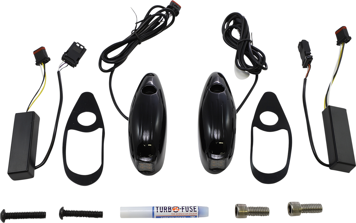 CUSTOM DYNAMICS Turn Signal - FLTR / Gloss Black 2020-1871