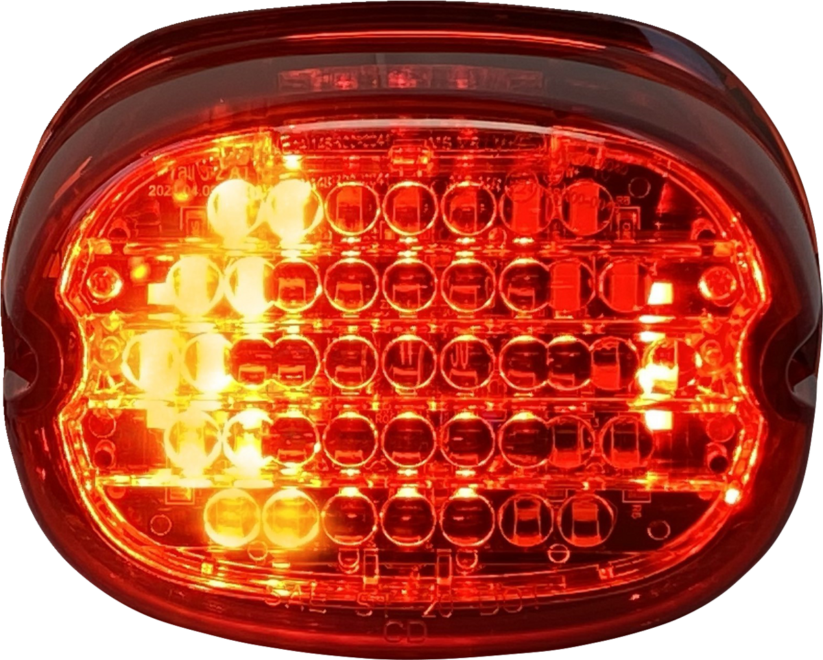 CUSTOM DYNAMICS Taillight w/ Integrated Turn Signal - No Window / Red Lens 2010-1442
