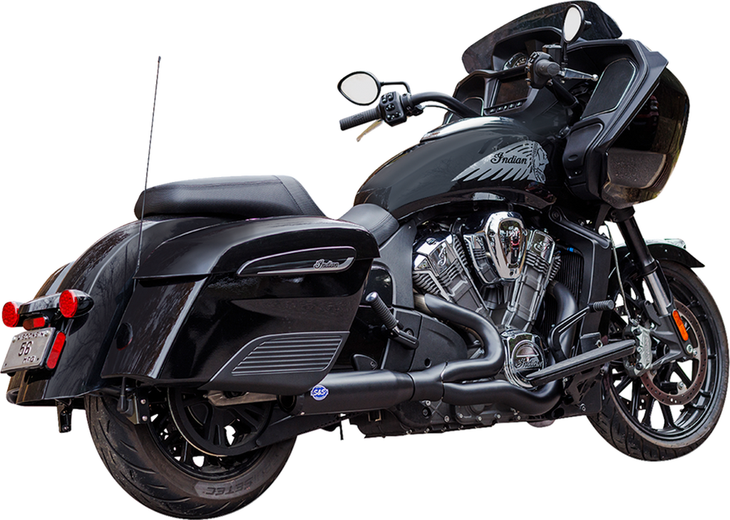 2-into-1 Qualifier Exhaust System - Race Only - Black - Stainless Steel