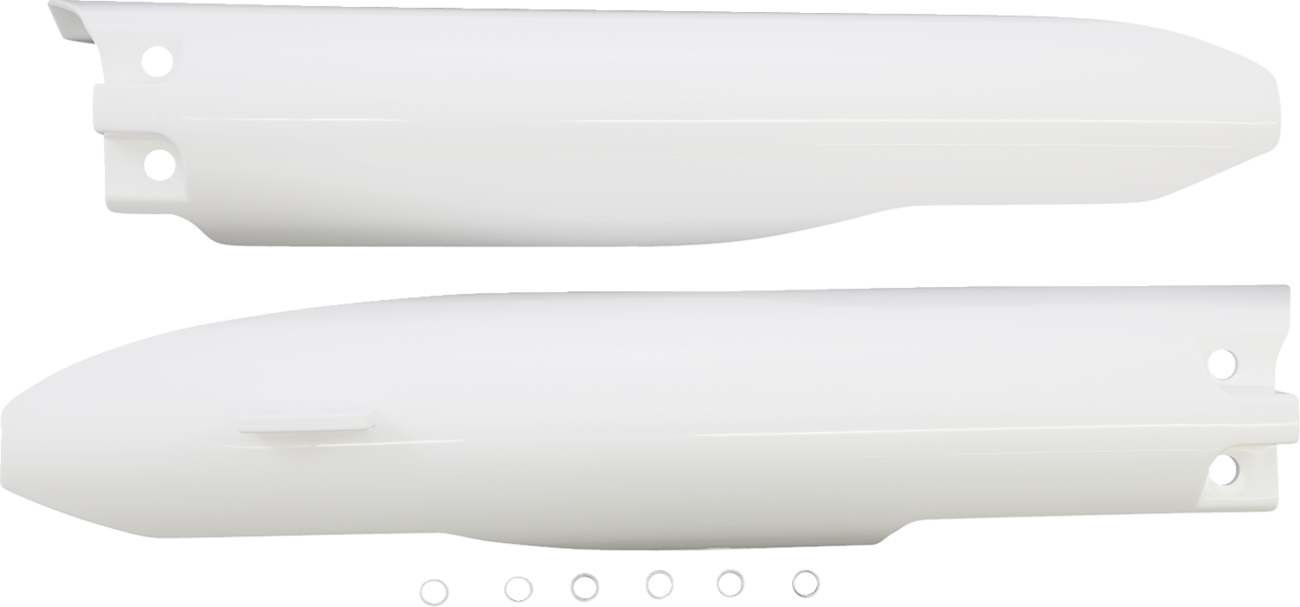 ACERBIS Fork Covers - Lower / White 0412-0138