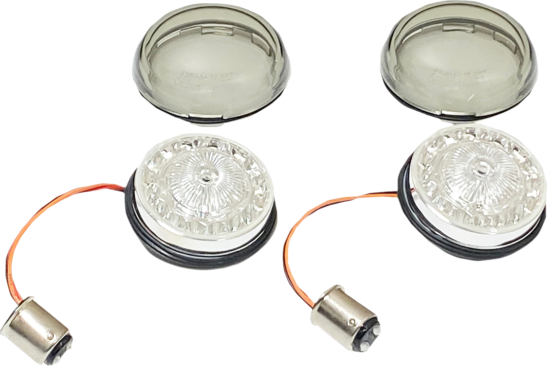 CUSTOM DYNAMICS Turn Signal Insert - Red/Smoke 2020-1980