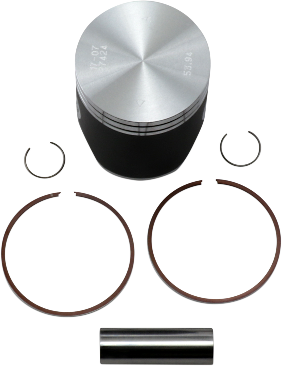 VERTEX Piston Kit Cast Replica for 2 Stroke - Piston Kit / 53.95 mm / Gas Gas | Husqvarna | KTM 0910-5156