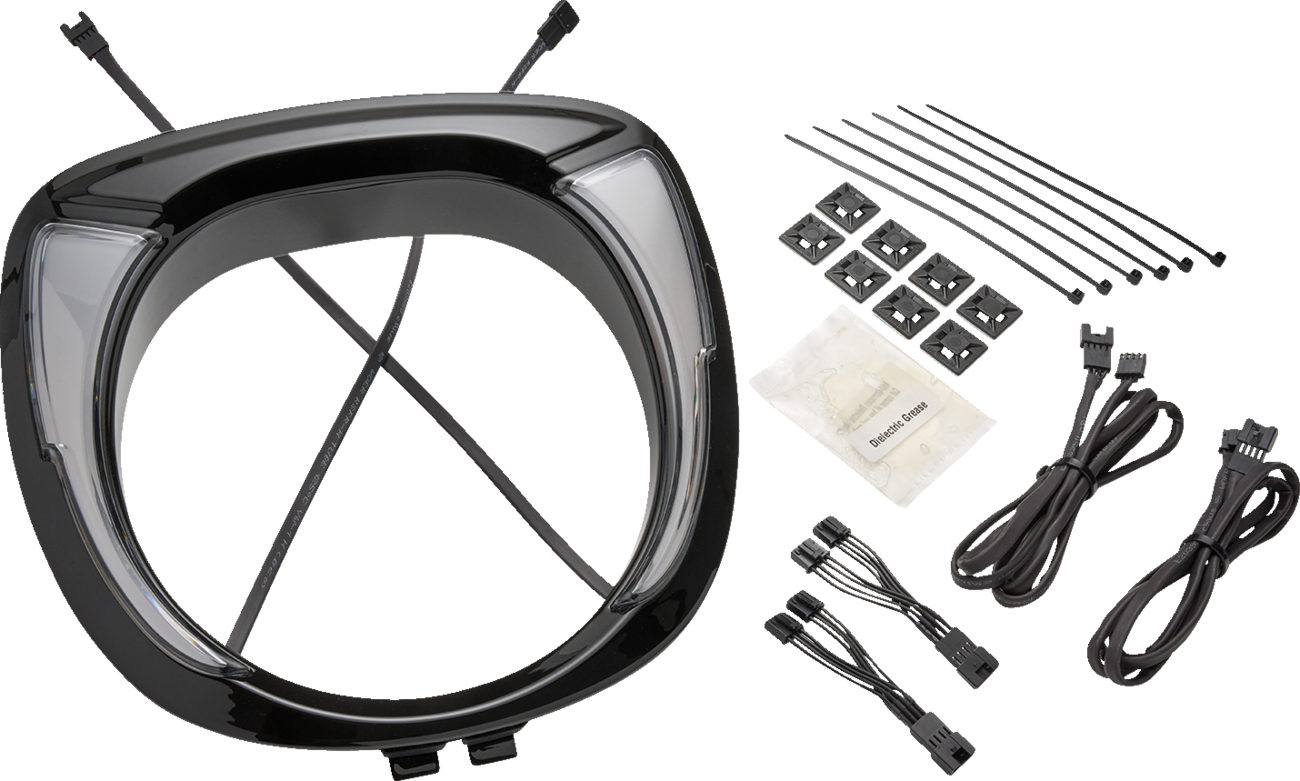 CIRO Headlight Bezel - Fang® / Chieftain / Black 2001-2919