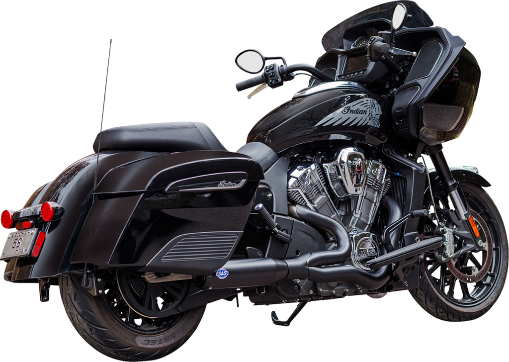 2-into-1 Qualifier Exhaust System - 50-State - Black - Stainless Steel