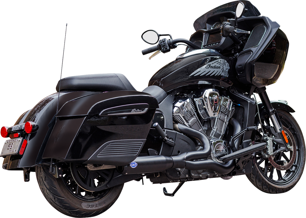 2-into-1 Qualifier Exhaust System - 50-State - Black - Stainless Steel