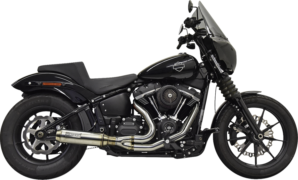 BASSANI XHAUST 2-into-1 Exhaust System with Superbike Muffler