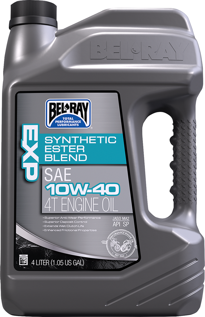 BEL-RAY EXP Synthetic Blend 4T Oil - 10W-40 / 4L 3601-0151