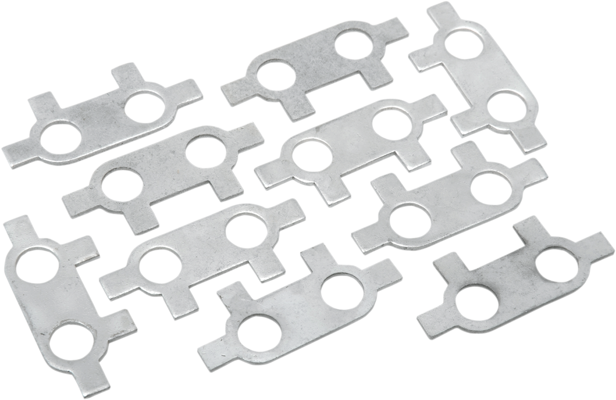 EASTERN MOTORCYCLE PARTS Primary Chain Adjuster Plate Lock Tabs - Lock Tabs / Primary Chain/Adjuster Plate / 10 Pack 1120-0189