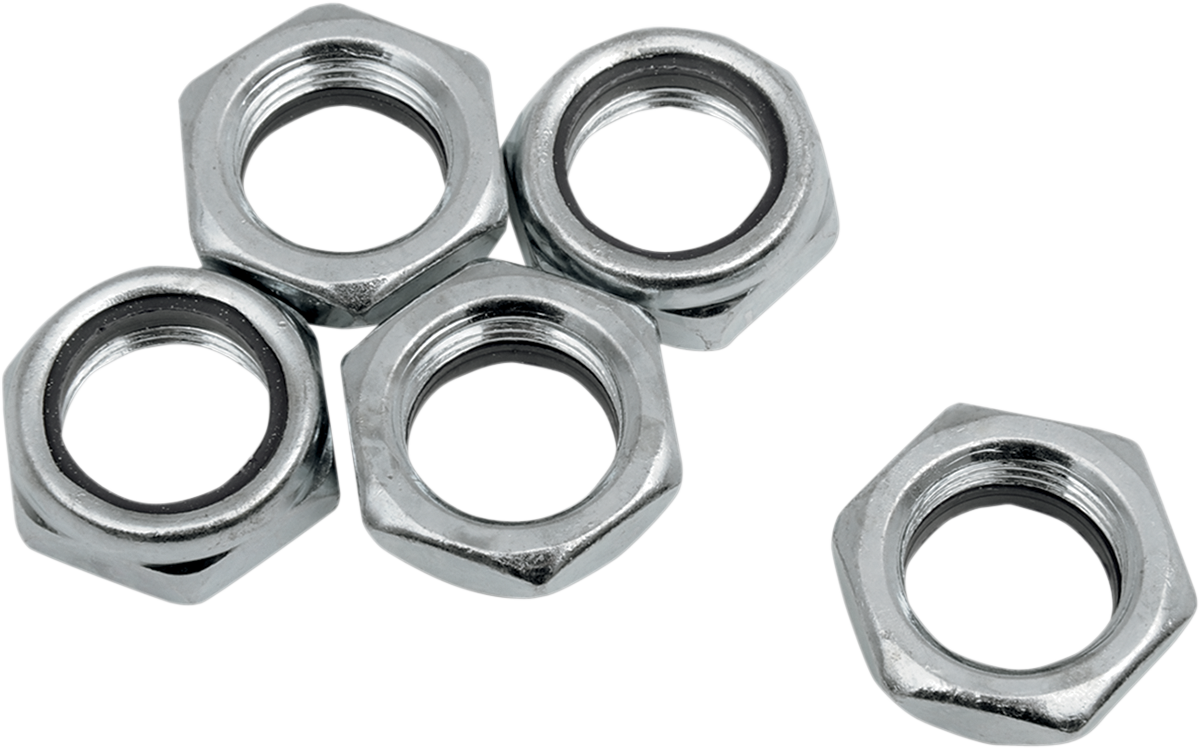 EASTERN MOTORCYCLE PARTS Replacement Nylock Nuts - Nylock Nuts / Replacement/Main Shaft/Countershaft / 5 Pack DS-193148
