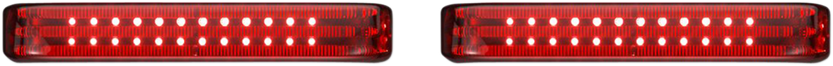 CUSTOM DYNAMICS Saddlebag LED Lights - Sequential / Black/Red 2040-2571