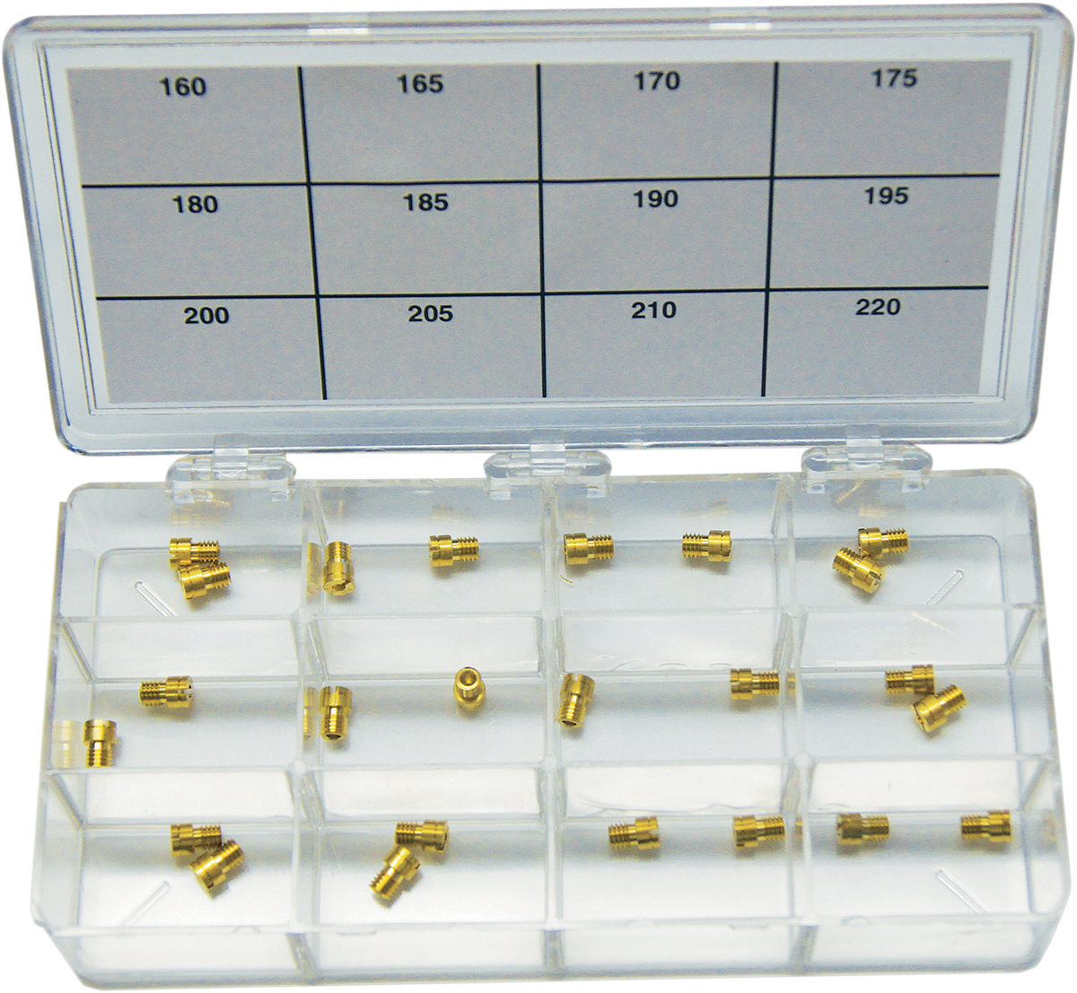 EBC A-Bax Engineering Main Jets Assortment for Keihin CV Carburetor Kit - Dealer Main Jet Kit / Keihin CV Carburetor 1006-0288