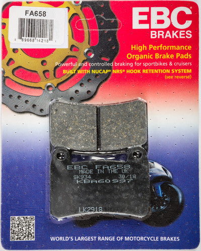 EBC Organic Brake Pads - FA658