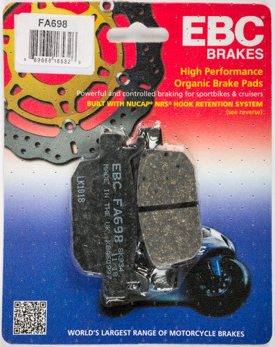 EBC Organic Brake Pads - FA698