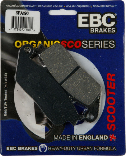 EBC Organic Brake Pads - SFA196