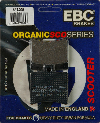 EBC Organic Brake Pads - SFA298