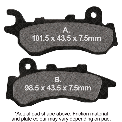 EBC Organic Brake Pads - SFA723