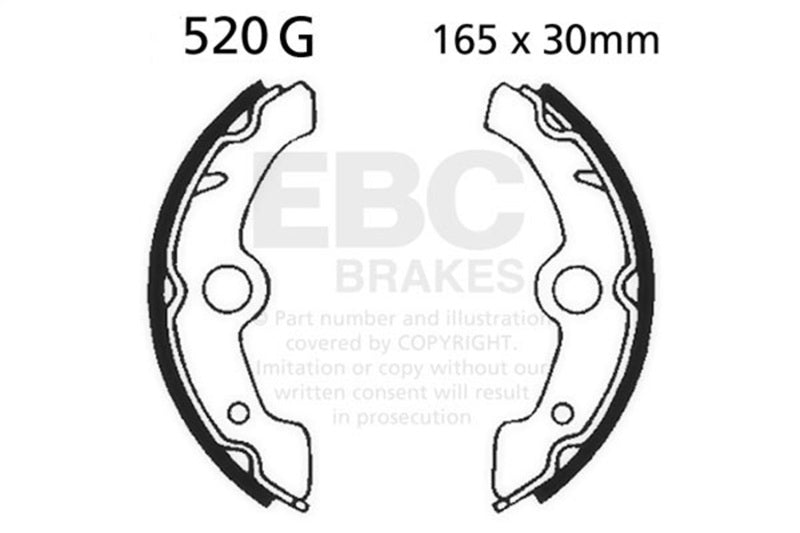 EBC Powersports EBC 1987-1988 Yamaha YFM 350 Big Bear Front Left/Right Sintered HH Brake Pads - 520G