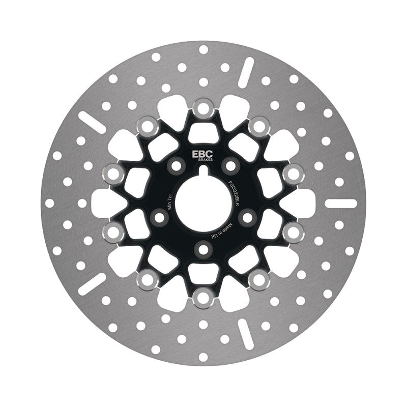 EBC Powersports EBC 1987-1999 Harley-Davidson Dyna FXD/L/WG/FXR/S/T/D/FXLR Front Black Chrome Rotor - FSD022BLK