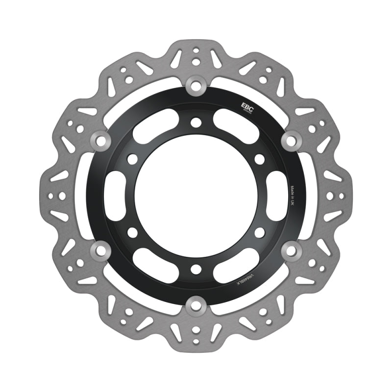 EBC Powersports EBC 1992-1998 Triumph Hinckley Trident 900 Front Left/Right Vee Floating Black Rotor - VR646BLK