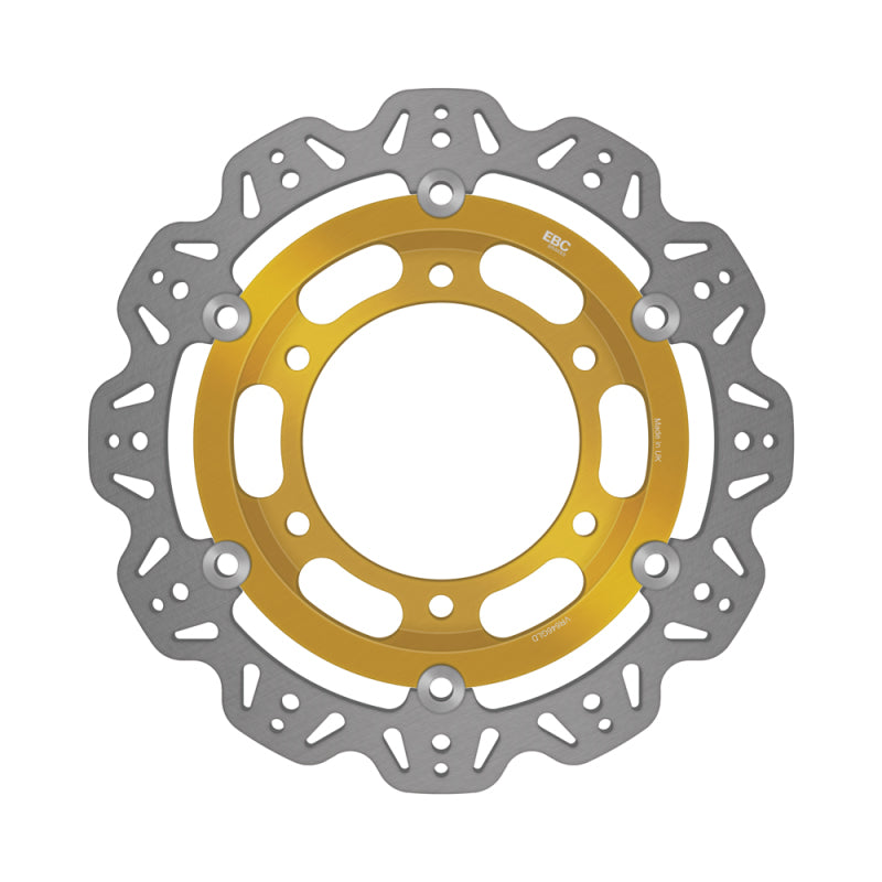 EBC Powersports EBC 1992-1998 Triumph Hinckley Trident 900 Front Left/Right Vee Floating Gold Rotor - VR646GLD