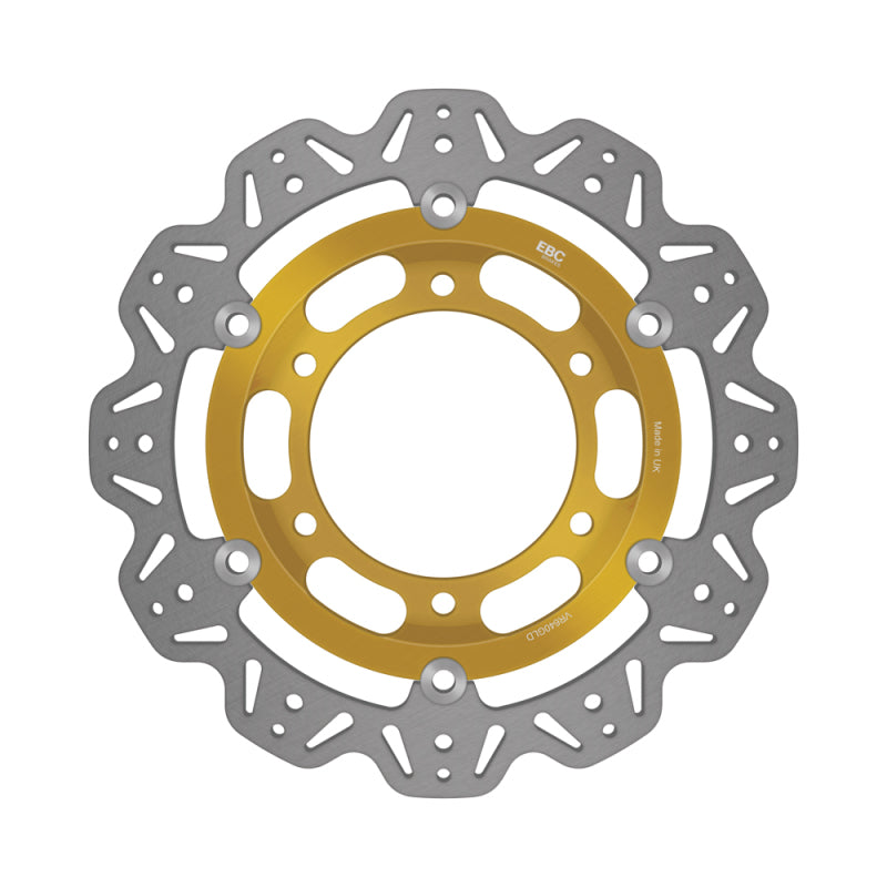EBC Powersports EBC 1992 Triumph Hinckley Daytona 750 3 cyl Front Left/Right Vee Floating Gold Rotor - VR640GLD
