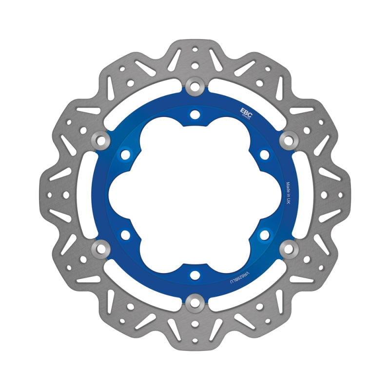 EBC Powersports EBC 1996-2001 Triumph Hinckley Adventurer Front Left Vee Floating Blue Rotor - VR629BLU