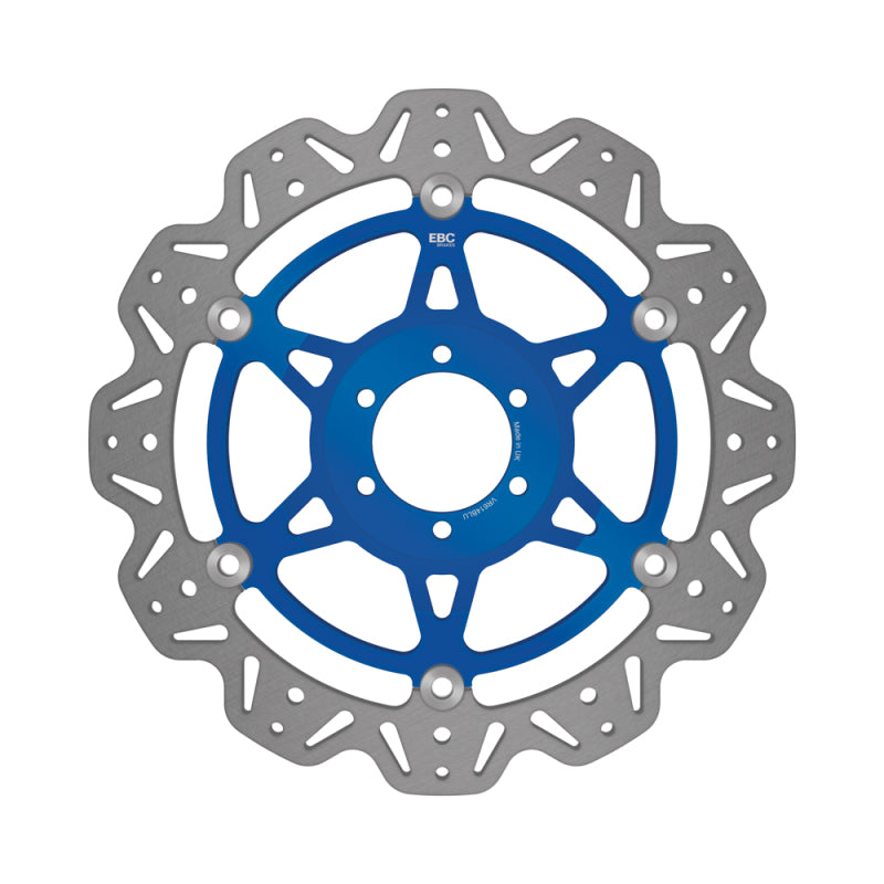 EBC Powersports EBC 2000-2002 Ducati Monster 400 Single Disc Front Left/Right Vee Floating Blue Rotor - VR614BLU