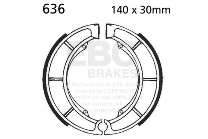 EBC Powersports EBC 2002-2014 Suzuki LT-F 250 Ozark Rear Left FA-SFA-TT-X Brake Pads - 636