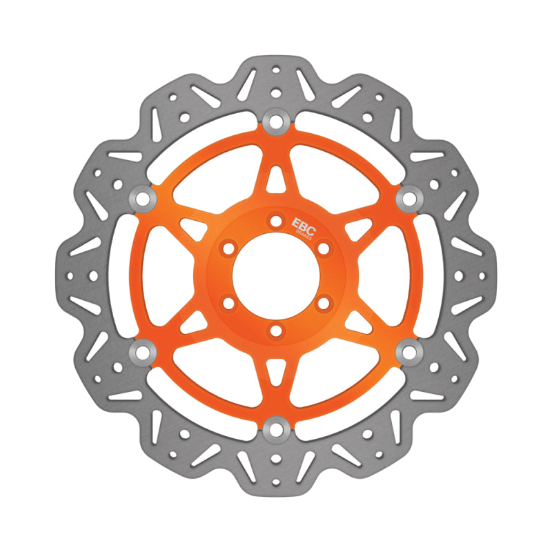 EBC Powersports EBC 2002 Ducati 998 S Bayliss/Bostrom Front Orange Vee Rotor - VR633ORG