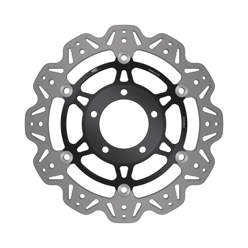 EBC Powersports EBC 2003-2004 Triumph Hinckley Daytona 600 Front Left/Right Vee Floating Black Rotor - VR662BLK