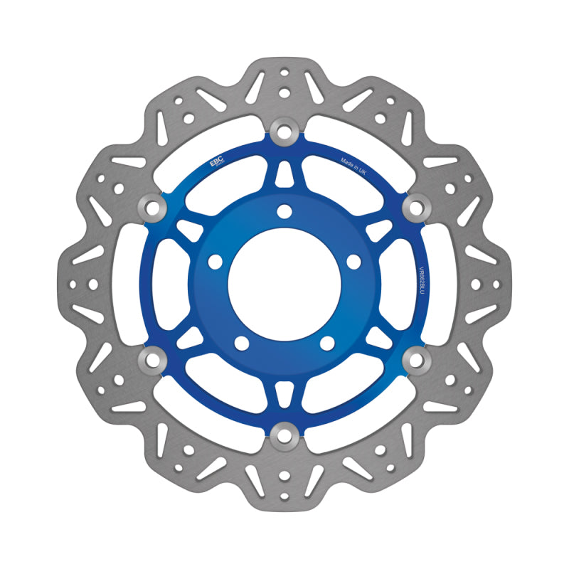 EBC Powersports EBC 2003-2004 Triumph Hinckley Daytona 600 Front Left/Right Vee Floating Blue Rotor - VR662BLU