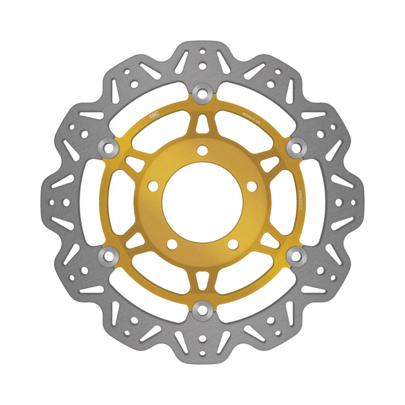EBC Powersports EBC 2003-2004 Triumph Hinckley Daytona 600 Front Left/Right Vee Floating Gold Rotor - VR662GLD