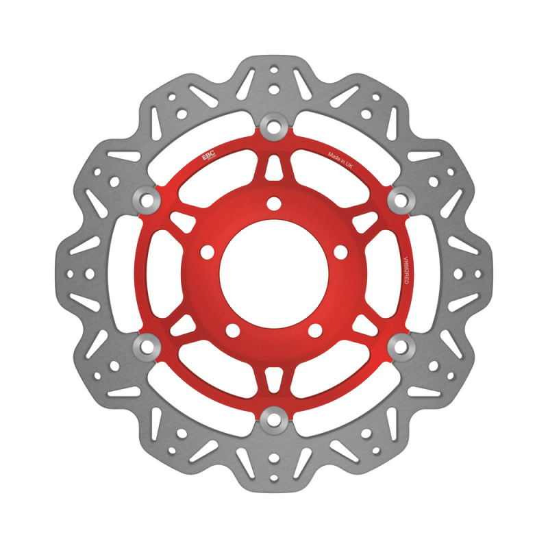 EBC Powersports EBC 2003-2004 Triumph Hinckley Daytona 600 Front Left/Right Vee Floating Red Rotor - VR662RED
