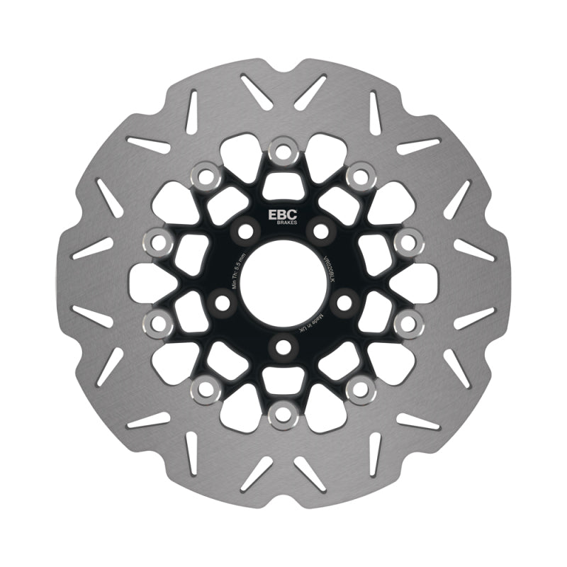 EBC Powersports EBC 2004-2010 Harley-Davidson Sportster XL 883 Sportster Standard Rear Black Vee Rotor - VR020BLK