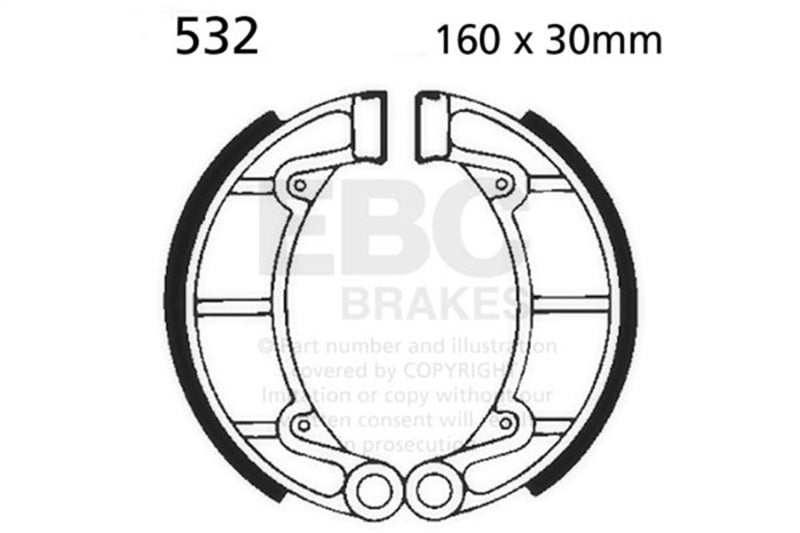 EBC Powersports EBC 2005-2006 Yamaha YFM 250 Bruin Front Left Sintered HH Brake Pads - 532G