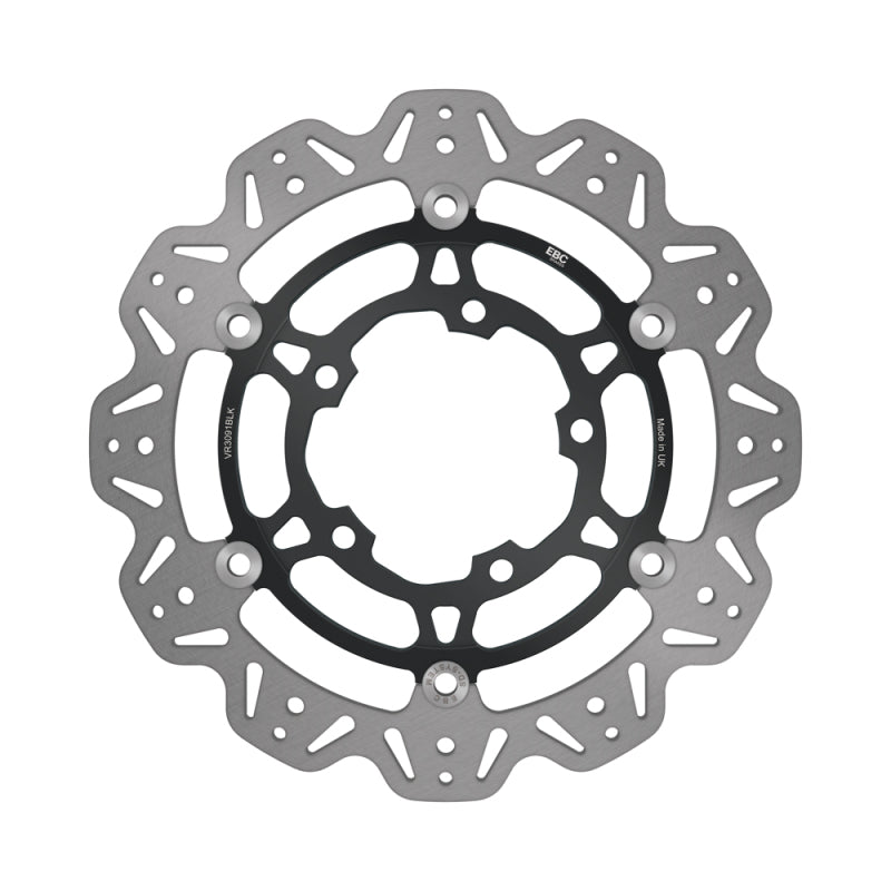 EBC Powersports EBC 2006-2007 Suzuki GSX-R 600 Tokico Radial Caliper Front Left/Right Vee Floating Black Rotor - VR3091BLK