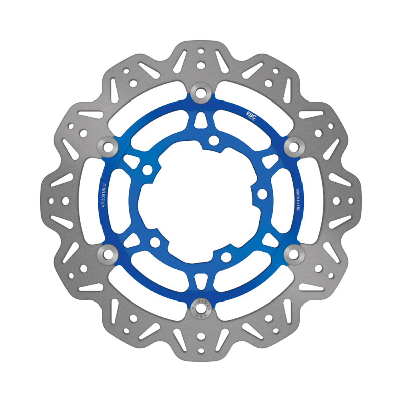EBC Powersports EBC 2006-2007 Suzuki GSX-R 600 Tokico Radial Caliper Front Left/Right Vee Floating Blue Rotor - VR3091BLU