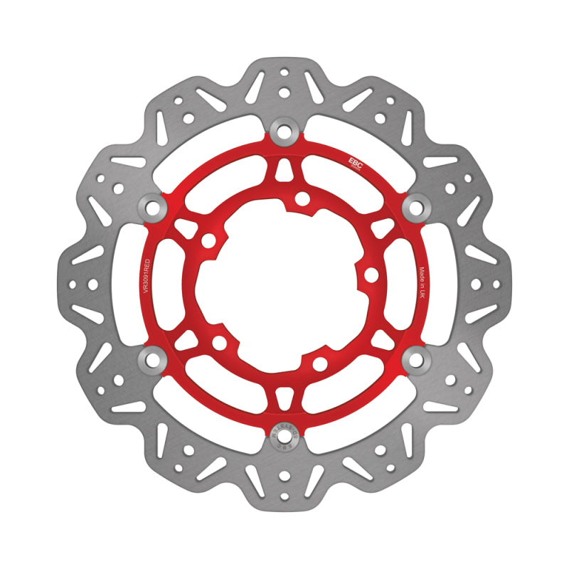 EBC Powersports EBC 2006-2007 Suzuki GSX-R 600 Tokico Radial Caliper Front Left/Right Vee Floating Red Rotor - VR3091RED