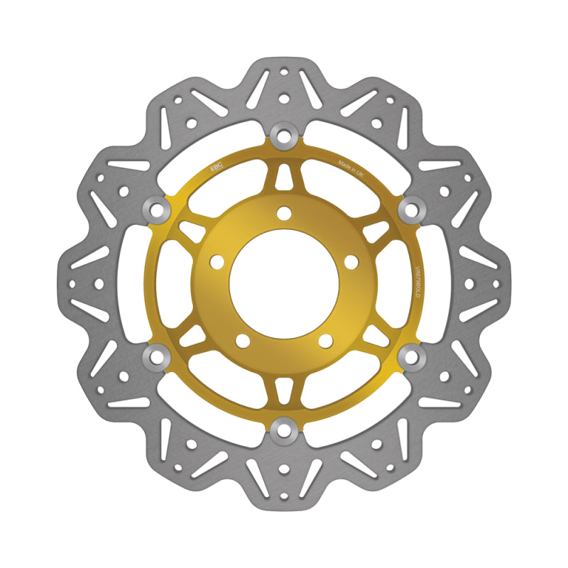 EBC Powersports EBC 2006-2015 Triumph Hinckley Tiger 1050 Radial Caliper Front Left/Right Vee Floating Gold Rotor - VR679GLD