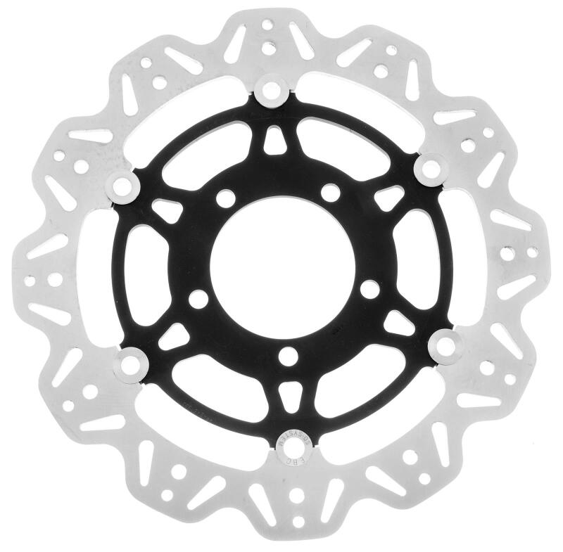 EBC Powersports EBC 2007-2012 Kawasaki ZX6R ZX 600 P/R Front Left/Right Vee Floating Black Rotor - VR4152BLK