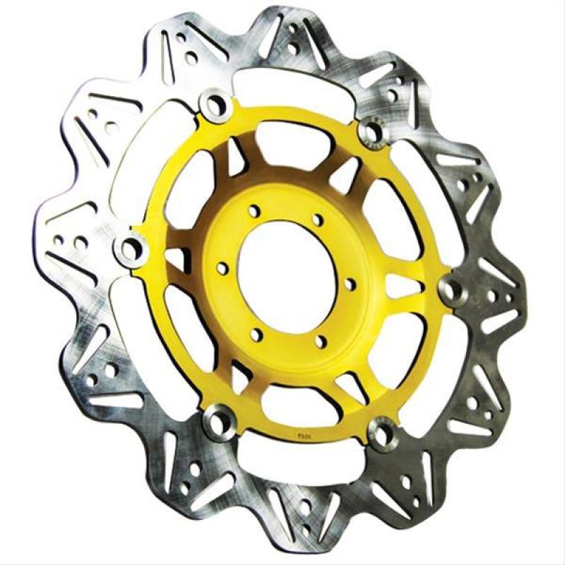 EBC Powersports EBC 2008-2010 Ducati 848 Radial 2 Pad Caliper Front Left/Right Vee Floating Gold Rotor - VR843GLD